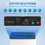 ROVSUN 1.8CuFt Portable Clothes Dryer and 17.8LBS Full-Automatic Washing Machine Set, Compact Laundry Washer and Dryer Combo Set with Stainless Steel Inner Tub, for Apartment, Dorms, Home