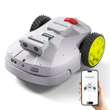 BESTMOW Robot Lawn Mower — 1.5 Acre Ultra Quiet Self Charging Robot Mower, Up to 4 inches Cutting Height, Robotic Lawn Mowers with RTK+4 Eye Vision, Mapping and Anti Theft tech, APP Control