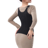 MISTHIN Waist Trainer for Women Corset Shapewear Tummy Control Vest Waist Cincher Shaper Workout Girdle (Black, Small)