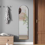 ZHUNFA Full Length Mirror,58" x16,3 in 1Full Length Mirror can Wall Mounted,Standing or Leaning,Full Body Mirrors with Aluminum Alloy Frame,Home Black