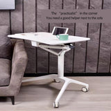 NIUDHEUS Metal Height Adjustable Rolling Lap Desk