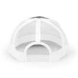 Living Proof Text Christian Trucker Hat, Embroidered Hat for Men & Women, Jesus Religious Faith Apparel Heather Grey/White