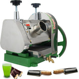 Banfluxion Manual Sugar Cane Juicer Machine Stainless Steel Sugar Cane Juicer Machine High-Efficiency Juice Press Extractor with 2 Peeling Knives and Filter