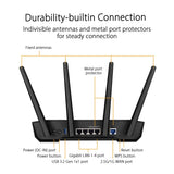 ASUS Tuf Gaming Ax3000 V2 Wireless Router Gigabit Ethernet, W128823798 (Router Gigabit Ethernet Dual-Band (2.4 Ghz / 5 Ghz) Black, Orange)