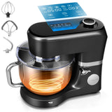 VIVOHOME Stand Mixer with Fermentation, One-Touch Presets Electric Dough Mixer with 6 Qt Bowl, Kitchen Standing Mixer for Baking, Black