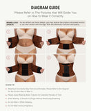 FeelinGirl Corset Perspiring Workout Waist Trainer Corset Trimmer Belt for Women Tummy Control Gym Brown M