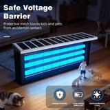 Large Solar Bug Zapper with High Powered for 4000 sq.ft, Powerful Outdoor Mosquito Zapper, Rechargeable Electric Fly Zapper for Patio Garden Backyard RV Camping Swimming Pool Pest Control