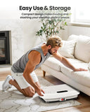 WATEYA Vibration Plate Exercise Machine, 200 Adjustable Speed Levels, 450 Lbs Capacity, Ideal for Vibration Plate for Lymphatic Drainage, Weight Loss & Whole - Body Workout (White)