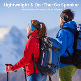 dotn Portable Bluetooth Speaker, 2026 Bluetooth Wireless Speaker 5.4 with RGB Lights, 30H Playtime with Deep Bass, IP7 Waterproof, TWS Pairing, Portable Speaker for Travel/Party/Home/Gifts, Blue
