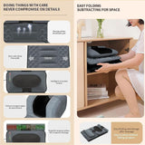 Full Body Massage Mat with Heat - 10 Powerful Motors, Vibrating Back Massager, 2 Heating Pads for Lumbar & Calf Muscle Relaxation, Ultimate Comfort Massage Mattress Pad