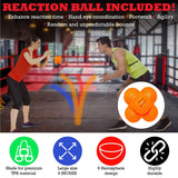 Soul Shift Boxing Reflex Ball with 2 Adjustable Headbands - MMA, Boxing Gear & Training Equipment at Home, | Hand Eye Coordination, Free Reaction Ball & Glasses Soul Shift