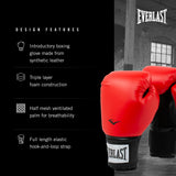 Everlast Prostyle 2 Boxing Gloves, Entry Level Training Gloves for Men and Women, Secure Fit Hook and Loop Closure & Ventilation, Heavy Bag & Speedbag Training 16 oz (Red) Everlast