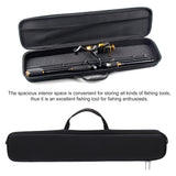 Jwthee Travel Fishing Rod Case Hard Shell, Fishing Pole Carrying Case for Travel Fishing Rod Bag Carrier Case Fishing Pole Travel Case with Shoulder Strap for Fishing Tools