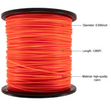 095 Trimmer Line, 095 Weed Eater String, 0.095" Weed Wacker String, Commercial Grade Round Nylon String Trimmer Line .095 Replacement For String Trimmer Weed Trimmers .095"-1280ft-5lb-Spool(Orange）