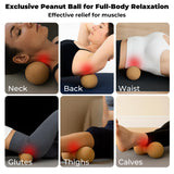 Premium Cork Balance Board - 15.7" Large Ankle Balance Board with Peanut Massage Ball, Balance Trainer, Foot Strengthener for Full Body Massage | Balance Stability