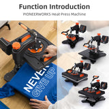 11 in 1 Heat Press Machine Professional Sublimation Machine 12" X 15", 360-Degree Swing Away Towallmark