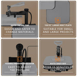 Heat Press Machine for T Shirts - 15x15 Swing Away Shirt Press Machine - Professional Heat Press for Sublimation