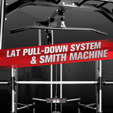 RitFit Smith Machine Power Rack with LAT-Pull Down System