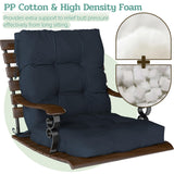 Outdoor Chair Cushions Set of 2, 42x21x4 Inch Patio Cushion for Dining/Rocking Chairs, High Back Soft Seat Pad with Ties