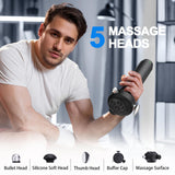 RapidGun Pro Max Vibration Therapy Massage Gun, 6500RPM Handheld Deep Tissue Muscle Massager, Fascia Release Massage & Sensitive Areas & Full Body Pain Relief – Gifts for Men & Women