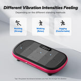 MERACH Vibration Plate Exercise Machine, Vibration Plate 440 Lbs Capacity, Bluetooth and Silicone Pedal, Stimulate Deep Fat, Vibration Plate (Magenta)