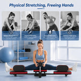 39"x15"x16.5" Split Leg Stretcher, 240° Adjustable Flexibility Trainer, Foldable Leg Stretch Machine, EPP Memory Foam, Carbon Steel Frame, 560lbs Capacity, Splits Yoga Ballet Home Training (Black Red)