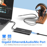 USB C Docking Station Dual Monitor Triple Display Hub Multiple Adapter