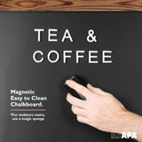Ilyapa 2 in 1 A Frame Sign Holder and Chalkboard Easel - Dual Sided Magnetic Chalk Board - Display for Businesses Outdoor - 28x41 - Barnwood Brown