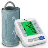 FDA-Cleared Blood Pressure Monitor, Upper Arm, Wide Cuff, Large Display