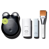 NUFACE MINI+ Facial Sculpting Tool - Microcurrent Face Massager Device for Skin Tightening, Contouring, Depuffing & Toning Cheeks, Neck & Jawline + Lymphatic Drainage & Activator Gel, Midnight Black