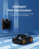 iGarden Robotic Pool Cleaner, 6.5H Runtime Cordless Pool Vacuum, Dual Filtration, Turbo Mode, Smart Navigation, Touchscreen Control, for Inground & Above-Ground Pools, Obsidian