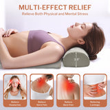 HOMLYNS Heated Acupressure Mats - 3 Heat Levels with 2 Hours Auto Off, Heating Acupuncture Mat Full Body Massage for Pain Relief Pad in Grey