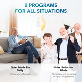 Hearing Aids for Seniors, Rechargeable Hearing Amplifiers Devices with Noise Cancelling, Superior Sound Quality for Women Men Hearing Loss, Auto On/Off