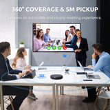 Conference Speaker and Microphone, Bluetooth Speakerphone, Noise Reduction, 360°Voice Pickup 43H Standby time newlinework