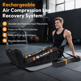 QUINEAR Cordless Leg Recovery System with 5-Zone Air Compression, Leg Massager for Circulation with 11 Levels & 3 Modes, Compression Boots for Athletes, Officer, Elderly(Medium)
