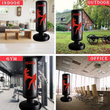 ULLIKI 67" Punching Bag for Adult with Boxing Gloves and Manual Pump, Freestanding Heavy Bag, Inflatable Sports Equipment for Men, Women ULLIKI