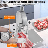 110V/60Hz 1100w Meat Band Saw, Workbench 19.3“ x 15”Meat Bandsaw, 0.16-7.09" Cutting Thickness Electric Meat Cutter Machine, Bone Saw with 5 x 1650Mm Blades for Fish,Chicken,Beef,Ribs and Pork