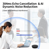 DAIPU Bluetooth Conference Speaker and Microphone USB Speakerphone Conference Microphone and Speaker 360° Voice Pickup Max Bluetooth Distance 32.8ft Noise Cancellation for Video Conferencing Calling