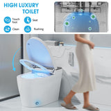 LOUPUSUO Smart Toilet with Bidet Built In with Warm Water Sprayer and Dryer