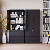 2 Drawer Lateral File Cabinet - Metal Storage Cabinet with Locking Drawers for Letter
