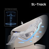 Titan eCabin 3D l Full Body Massage Chair l Shiatsu Recliner l Health Detection l SL Track l 2 Stage Zero Gravity Reclining l Automatic Massage Programs l Touchscreen Controller (Black)