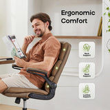 Office Chair Adjustable Desk Chair Mid Back Executive Comfortable Bonded Leather