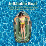 WSJYP Inflatable Boat Set, Kayak Fishing Boat, 2/3 Person Boat, Inflatable Explorer Boat with Paddle and Foot Pump and Safety Rope,Two-Person Boat WSJYP