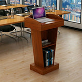 Lectern Desk, Reception, Speaking Podium Stand,Black,Basic
