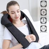 Neck Massager with Heat, Shiatsu Shoulder Massager, Electric Kneading Back Massager, Massage Pillow for Pain Relief Deep Tissue Mirakel