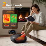 HTM Foot Massager with Heat - Shiatsu Deep Kneading to Relieve Tired & Aching Feet, Fits Size 6-13
