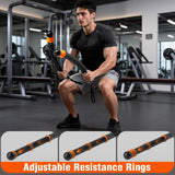 Flexella Ropeless Battle Ropes with Adjustable Weights, Portable Cordless Battle Ropes for Home Gym, HIIT & Low Impact Cardio Workouts, Compact Gym Equipment for Men & Women (Black)