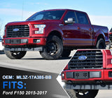 Front License Plate Frame for F150 2015-2017 Licence Plate Holder fits Perfectly with Curvature of Front Bumper F150 License Plate Frame Replace OE FL3Z17A385B