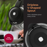 Living Electric Kettle, Electric Tea Kettle for Boiling Water, 1500W SpeedBoil Teach Automatic Shutoff, 1.8L Cordless Mueller