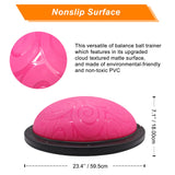 Ativafit Balance Ball Half Exercise Ball Balance Trainer Inflatable Yoga Ball for Home Gym Workouts Core Strength Fitness Half Ball with Resistance Bands, Pump, Support to 660 lbs ATIVAFIT